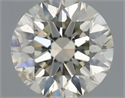 Natural Diamond 0.71 Carats, Round with Excellent Cut, K Color, SI2 Clarity and Certified by IGI