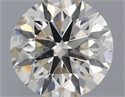 Natural Diamond 0.70 Carats, Round with Excellent Cut, K Color, SI2 Clarity and Certified by IGI
