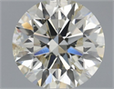 Natural Diamond 0.71 Carats, Round with Excellent Cut, K Color, SI2 Clarity and Certified by IGI