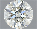 Natural Diamond 0.73 Carats, Round with Excellent Cut, K Color, SI2 Clarity and Certified by IGI