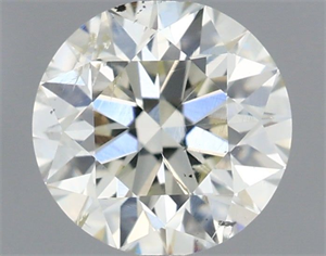 Picture of Natural Diamond 0.73 Carats, Round with Excellent Cut, K Color, SI2 Clarity and Certified by IGI