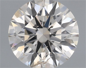 Picture of Natural Diamond 0.72 Carats, Round with Excellent Cut, K Color, SI2 Clarity and Certified by IGI