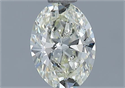 Natural Diamond 0.52 Carats, Oval with  Cut, L Color, VVS2 Clarity and Certified by GIA