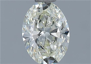 Picture of Natural Diamond 0.52 Carats, Oval with  Cut, L Color, VVS2 Clarity and Certified by GIA