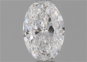 Picture of Natural Diamond 0.50 Carats, Oval with  Cut, D Color, VVS2 Clarity and Certified by GIA