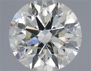 Picture of Natural Diamond 0.76 Carats, Round with Very Good Cut, K Color, SI2 Clarity and Certified by IGI