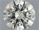Natural Diamond 0.70 Carats, Round with Excellent Cut, L Color, SI2 Clarity and Certified by IGI