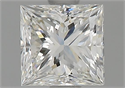 Natural Diamond 0.90 Carats, Princess with  Cut, H Color, VS1 Clarity and Certified by GIA