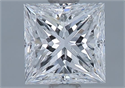Natural Diamond 0.90 Carats, Princess with  Cut, E Color, VS2 Clarity and Certified by GIA