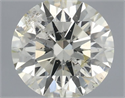 Natural Diamond 0.72 Carats, Round with Excellent Cut, L Color, I1 Clarity and Certified by IGI