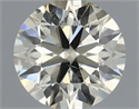Natural Diamond 0.71 Carats, Round with Excellent Cut, M Color, SI2 Clarity and Certified by IGI
