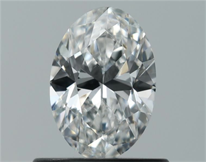 Picture of Natural Diamond 0.60 Carats, Oval with  Cut, E Color, IF Clarity and Certified by GIA
