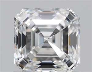 Foto Diamante Natural 1.13 quilates, Asscher , Color H, claridad SI1 y certificado GIA de