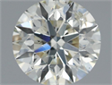 Natural Diamond 0.80 Carats, Round with Excellent Cut, J Color, I1 Clarity and Certified by IGI