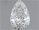 Natural Diamond 0.80 Carats, Pear with  Cut, E Color, VVS1 Clarity and Certified by GIA