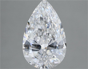 Picture of Natural Diamond 2.40 Carats, Pear with  Cut, D Color, VS1 Clarity and Certified by GIA