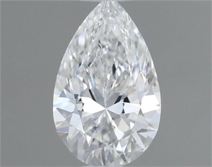 Picture of Natural Diamond 0.46 Carats, Pear with  Cut, D Color, IF Clarity and Certified by GIA