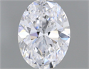 Natural Diamond 0.80 Carats, Oval with  Cut, D Color, SI1 Clarity and Certified by GIA