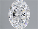 Natural Diamond 2.01 Carats, Oval with  Cut, D Color, SI1 Clarity and Certified by GIA