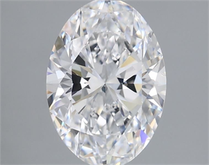 Picture of Natural Diamond 2.01 Carats, Oval with  Cut, D Color, SI1 Clarity and Certified by GIA