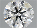 Natural Diamond 0.90 Carats, Round with Excellent Cut, H Color, I1 Clarity and Certified by IGI