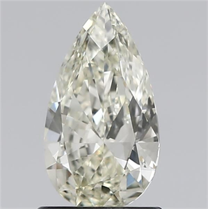 Picture of Natural Diamond 0.81 Carats, Pear with  Cut, N Color, VVS2 Clarity and Certified by GIA