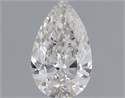 Natural Diamond 0.50 Carats, Pear with  Cut, I Color, VVS2 Clarity and Certified by GIA