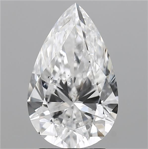 Picture of Natural Diamond 3.03 Carats, Pear with  Cut, E Color, SI1 Clarity and Certified by GIA