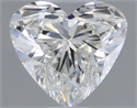Natural Diamond 0.46 Carats, Heart with  Cut, G Color, VS2 Clarity and Certified by GIA