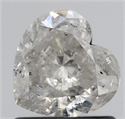 Natural Diamond 0.73 Carats, Heart with  Cut, I Color, I2 Clarity and Certified by IGI