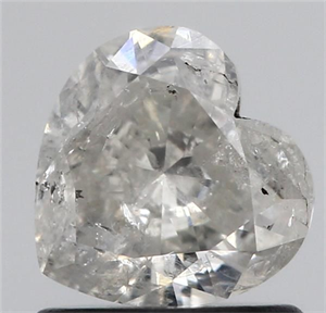 Picture of Natural Diamond 0.73 Carats, Heart with  Cut, I Color, I2 Clarity and Certified by IGI