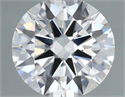 Diamante Natural 0.72 quilates, Redondo , Color H, claridad IF y certificado GIA
