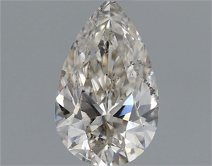Picture of Natural Diamond 0.54 Carats, Pear with  Cut, I Color, SI2 Clarity and Certified by IGI