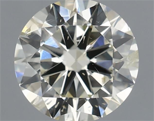 Picture of Natural Diamond 0.90 Carats, Round with Excellent Cut, L Color, SI2 Clarity and Certified by IGI