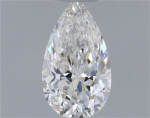 Foto Diamante Natural 0.41 quilates, De pera , Color G, claridad SI1 y certificado GIA de