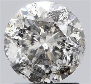 Picture of Natural Diamond 1.51 Carats, Round with Fair Cut, H Color, I1 Clarity and Certified by HRD