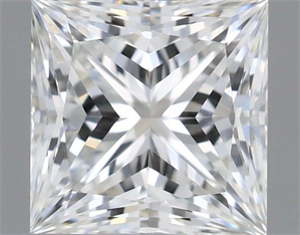 Foto Diamante Natural 0.51 quilates, Princesa , Color H, claridad IF y certificado GIA de
