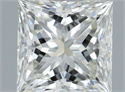 Natural Diamond 0.70 Carats, Princess with  Cut, H Color, VVS1 Clarity and Certified by IGI