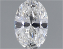 Natural Diamond 0.32 Carats, Oval with  Cut, F Color, SI1 Clarity and Certified by GIA