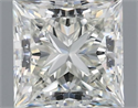 Natural Diamond 1.01 Carats, Princess with  Cut, H Color, IF Clarity and Certified by IGI