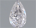 Natural Diamond 0.52 Carats, Pear with  Cut, F Color, VVS2 Clarity and Certified by GIA