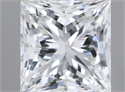 Natural Diamond 0.76 Carats, Princess with  Cut, F Color, VVS2 Clarity and Certified by GIA