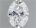 Natural Diamond 0.50 Carats, Oval with  Cut, E Color, SI2 Clarity and Certified by GIA