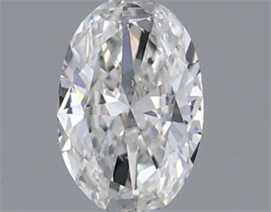 Foto Diamante Natural 0.32 quilates, Ovalado , Color F, claridad SI1 y certificado GIA de