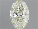 Natural Diamond 1.12 Carats, Oval with  Cut, K Color, SI2 Clarity and Certified by IGI