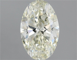 Picture of Natural Diamond 1.12 Carats, Oval with  Cut, K Color, SI2 Clarity and Certified by IGI