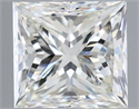Natural Diamond 1.20 Carats, Princess with  Cut, H Color, VS1 Clarity and Certified by HRD