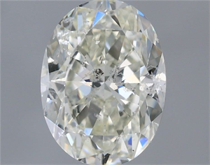 Picture of Natural Diamond 1.50 Carats, Oval with  Cut, I Color, SI2 Clarity and Certified by IGI