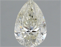 Natural Diamond 1.00 Carats, Pear with  Cut, J Color, I1 Clarity and Certified by IGI