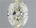 Natural Diamond 1.50 Carats, Oval with  Cut, M Color, VVS1 Clarity and Certified by GIA
